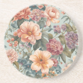 Beautiful Floral Vintage Flower Painting Underlägg