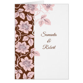 Beautiful floral wedding invitation hälsningskort