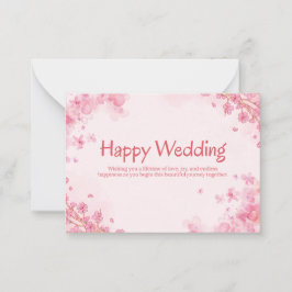 Beautiful Floral Wedding Invitation Template Anteckningskort