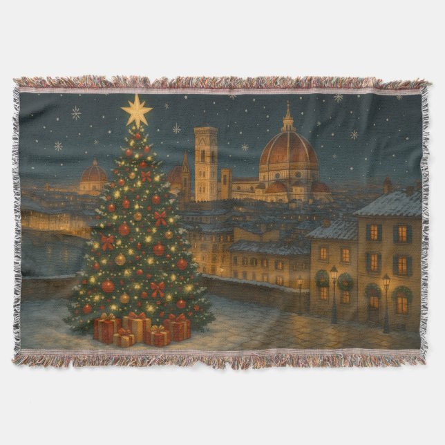 Beautiful Florence Christmas Filt (Framsidan)