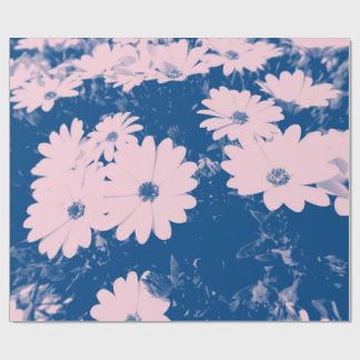 Beautiful flower image on wrapping paper presentpapper