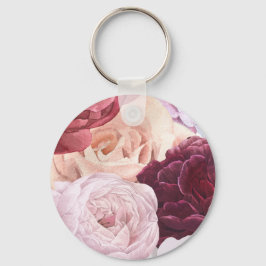 Beautiful flower keychain nyckelring