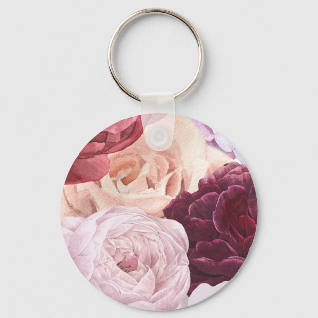 Beautiful flower keychain nyckelring (Framsida)
