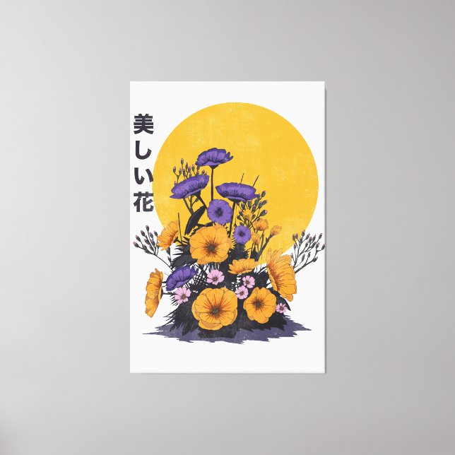 beautiful Flowers Canvastryck (Framsida)