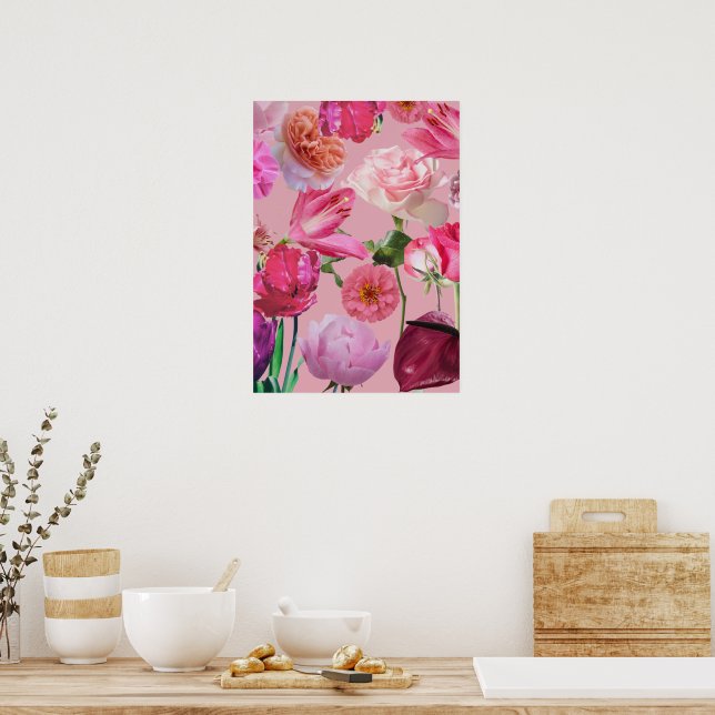 Beautiful flowers poster (Kök)