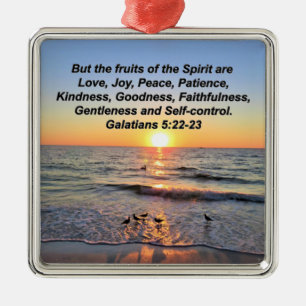 BEAUTIFUL GALATIANS 5 SUNRISE JULGRANSPRYDNAD METALL