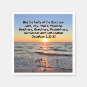 BEAUTIFUL GALATIANS 5 SUNRISE PAPPERSSERVETT