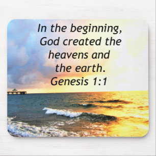 BEAUTIFUL GENESIS 1:1 BIBLE QUOTE DESIGN MUSMATTA