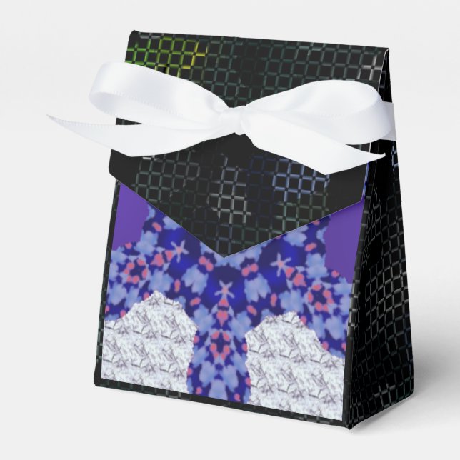 BEAUTIFUL_GIFT_BLACK_kaleidoscope_ FAVOR BOX Presentaskar (Framsidan Sidan)
