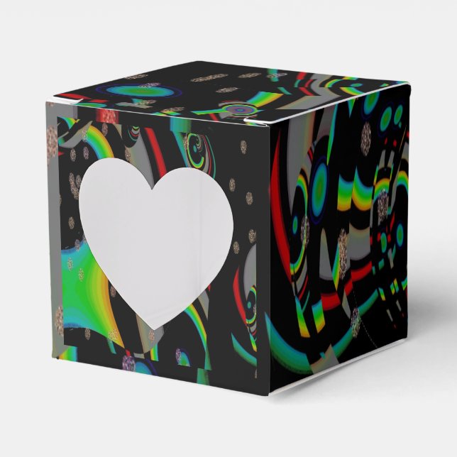 BEAUTIFUL_GIFT_BLACK_kaleidoscope _Heart Presentaskar (Framsidan Sidan)