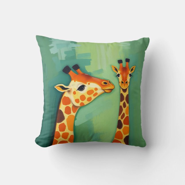 Beautiful Giraffe Throw Pillow Kudde (Framsida)