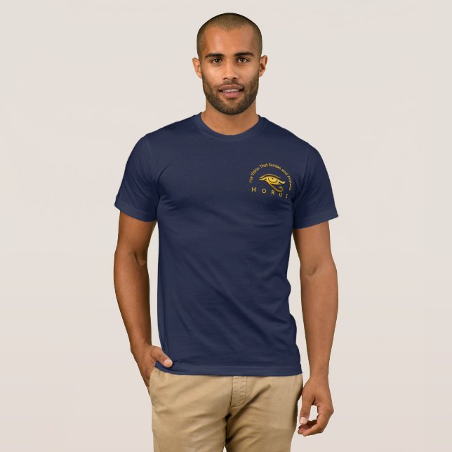Beautiful golden eye of horus symbol t shirt (Hel framsida)