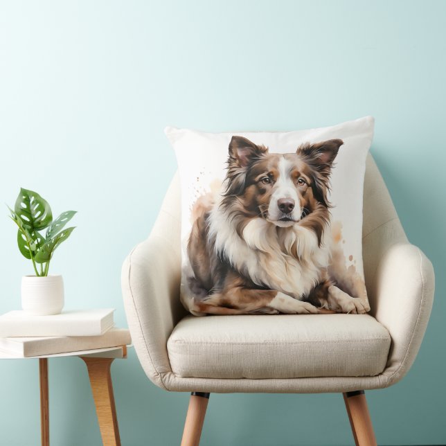 BEAUTIFUL GRÄNS COLLIE SAMLARE HUND KUDDE (Stol)