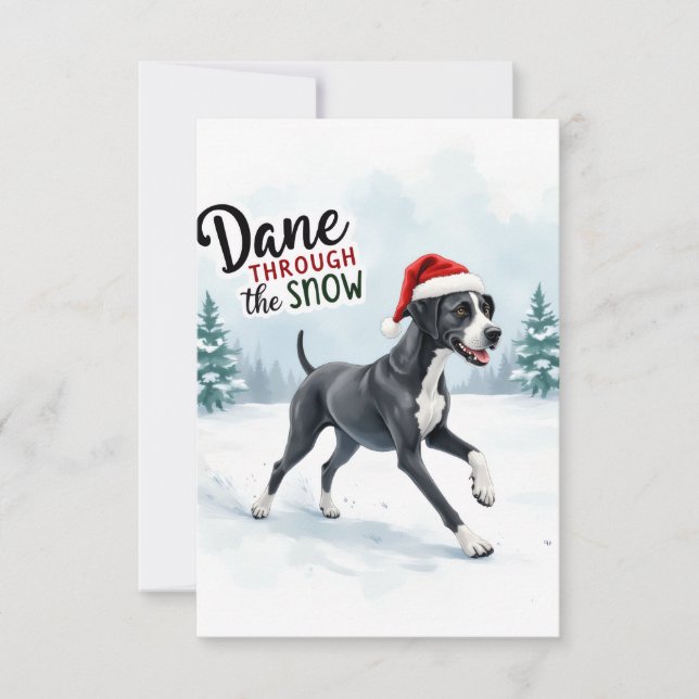 Beautiful Great Dane Card Tack Kort (Framsida)