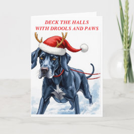 Beautiful Great Dane Christmas  Kort