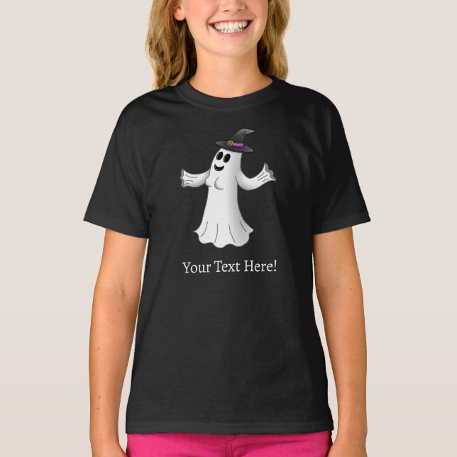Beautiful Halloween Ghost T Shirt (Framsida)
