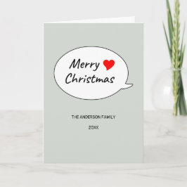 Beautiful heart and a lovely Merry Christmas Helgkort