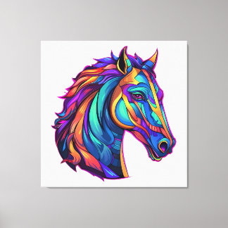 Beautiful Horse Pop Art Canvastryck