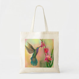 Beautiful Hummingbird and Flower Tote Bag Tygkasse
