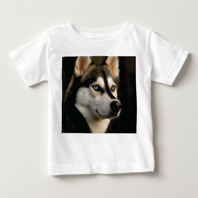 Beautiful Husky Throw Pillow T Shirt (Framsida)