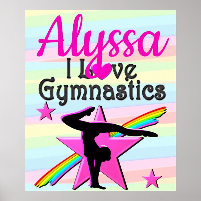 BEAUTIFUL I KÄRLEK GYMNASTICS DESIGN POSTER (Framsidan)