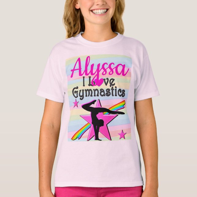 BEAUTIFUL I KÄRLEK GYMNASTICS DESIGN T SHIRT (Framsida)