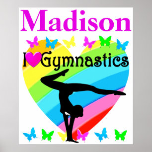BEAUTIFUL I KÄRLEK POSTER GYMNASTICS PERSONLIG