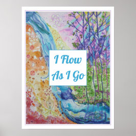 Beautiful Inspiration Zen Chakra Energy Flow Yoga Poster