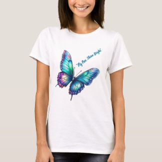 Beautiful iridescent shimmering butterfly t shirt