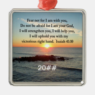 BEAUTIFUL ISAIAH 41:10 SUNRISE JULGRANSPRYDNAD METALL