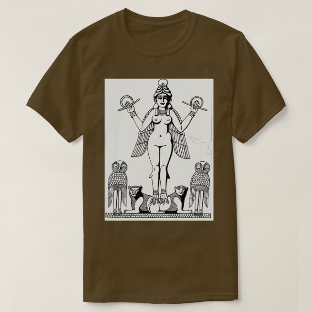 Beautiful Ishtar Goddess of Eroticism T Shirt (Design framsida)