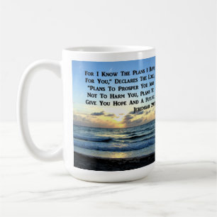 BEAUTIFUL JEREMIAH 29:11 BLÅ HIMMEL KAFFEMUGG