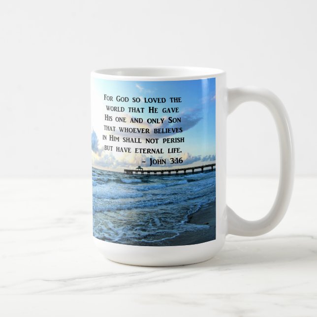 BEAUTIFUL JOHN 3:16 INSPIRING PHOTO KAFFEMUGG (Höger)