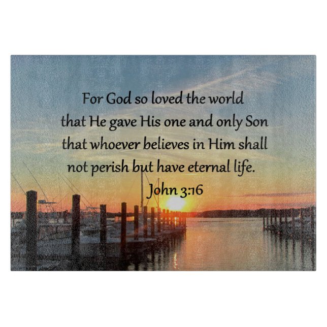 BEAUTIFUL JOHN 3:16 SUNSET PHOTO DESIGN (Framsidan)