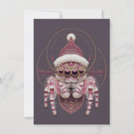 Beautiful Jumping Spider Christmas Cards Julkort