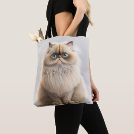 BEAUTIFUL LÅNGHÅRIG BIRMAN TECKNAD CAT TYGKASSE