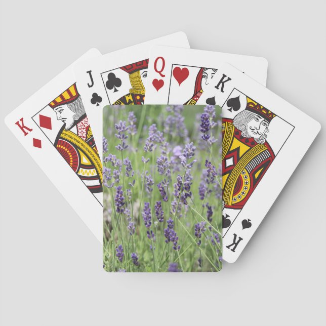 Beautiful Lavender Playing Cards Casinokort (Baksidan)