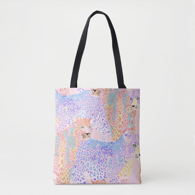 Beautiful Leopard Seamless Pattern illustration Ar Tygkasse (Framsida)