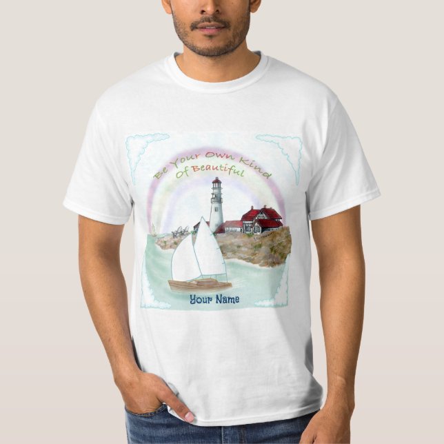 Beautiful Lighthouse  T Shirt (Framsida)