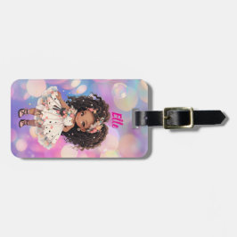 Beautiful little girl bagagebricka