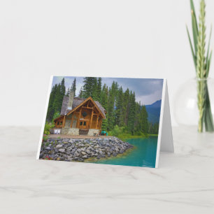 BEAUTIFUL LOG CABIN "NEW HEME"-GRATTISAR KORT