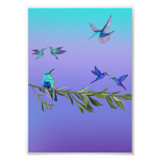 Beautiful love birds wall art poster