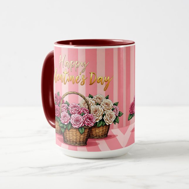 Beautiful Luxury Floral Love Popular Collection Mugg (Framsida vänster)