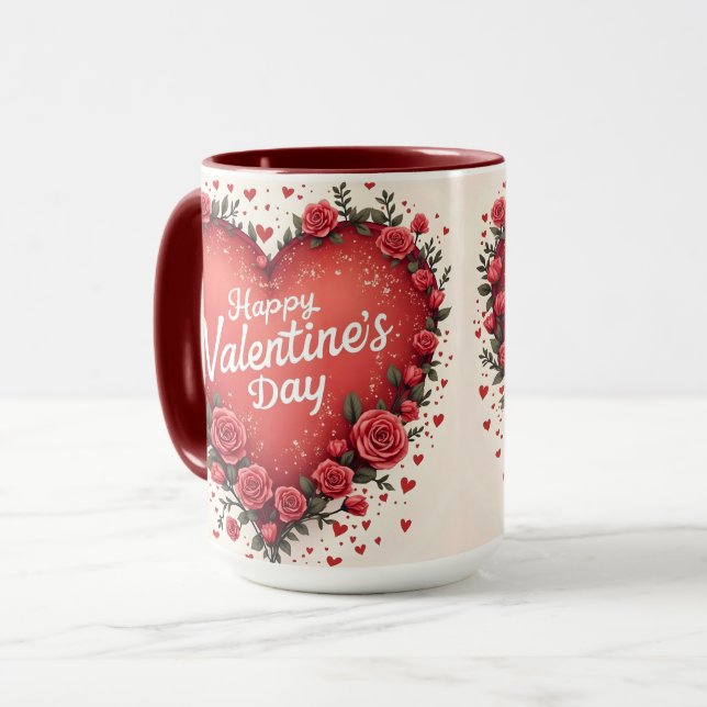 Beautiful Luxury Floral Love Trendy Collection Mugg (Framsida vänster)