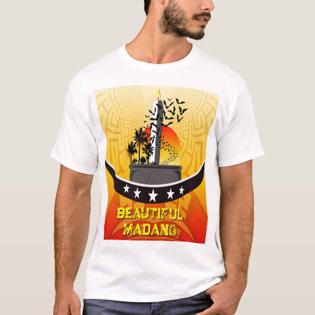Beautiful Madang Round Neck Shirt T Shirt (Framsida)