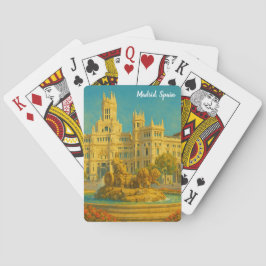 Beautiful Madrid Spain Vintage Travel Art Casinokort