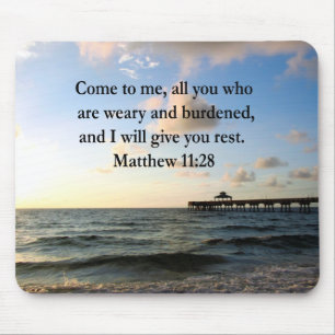 BEAUTIFUL MATTHEW 11:28 SCRIPTURE VERSE MUSMATTA