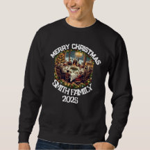 Beautiful Merry Christmas family name Design