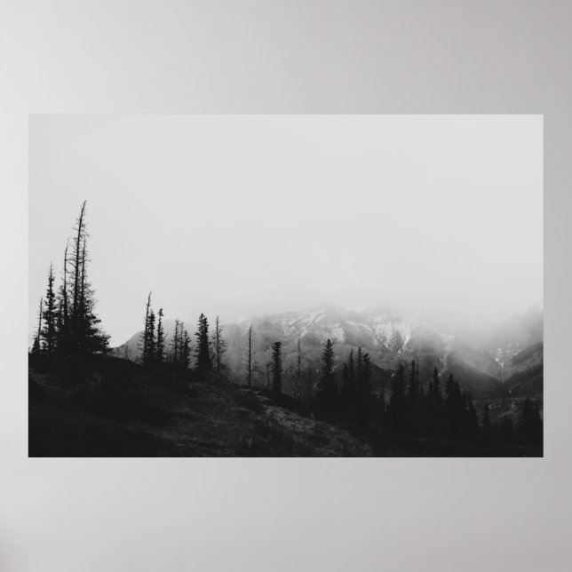 BEAUTIFUL MOUNTAIN FOG POSTER (Framsidan)