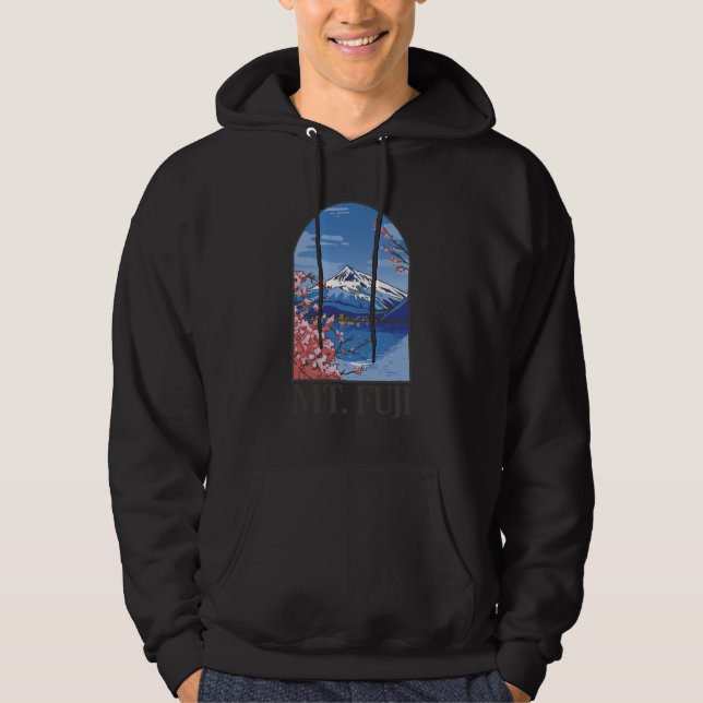 Beautiful Mt Fuji Hoodie (Framsida)